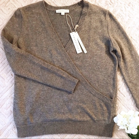 lovestitch Sweaters - NWT Lovestitch Crossover Sweater